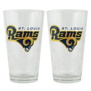 Los Angeles Rams Boelter Satin Etch Pint Set